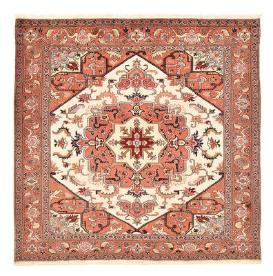 Alfombra Persa - Tabriz - Real cuadrado  - 207 x 205 cm - crema