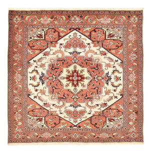 Alfombra Persa - Tabriz - Real cuadrado  - 207 x 205 cm - crema