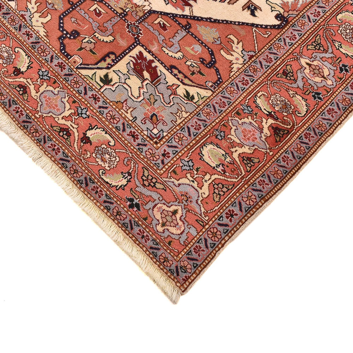 Alfombra Persa - Tabriz - Real cuadrado  - 207 x 205 cm - crema