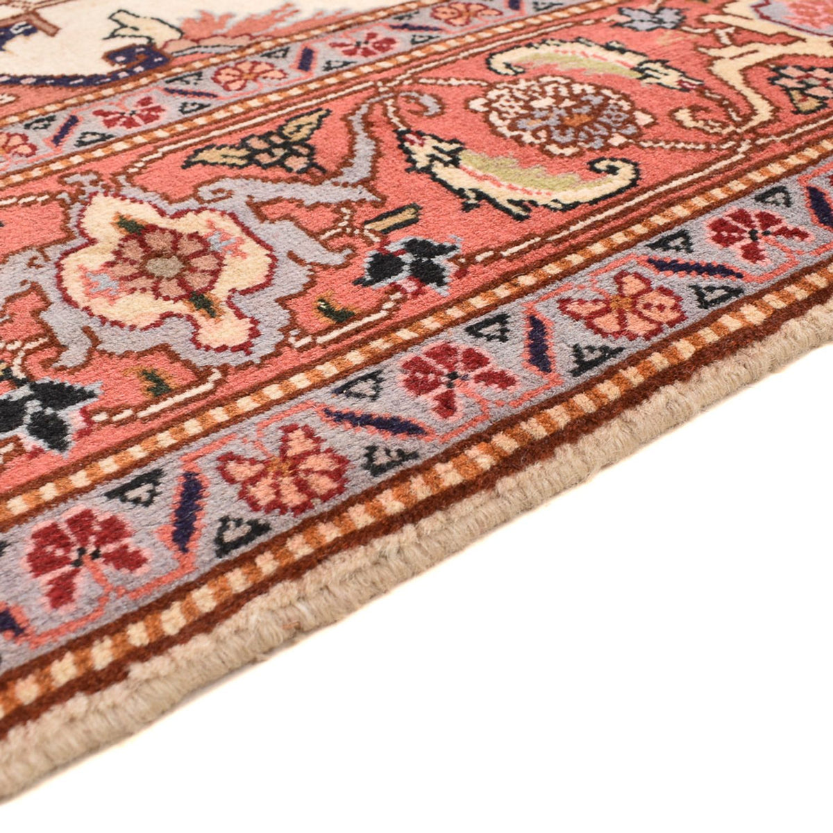 Alfombra Persa - Tabriz - Real cuadrado  - 207 x 205 cm - crema
