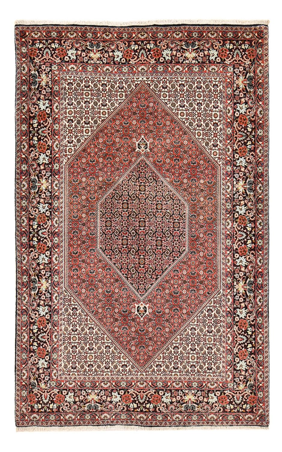 Alfombra persa - Bidjar - 254 x 153 cm - óxido