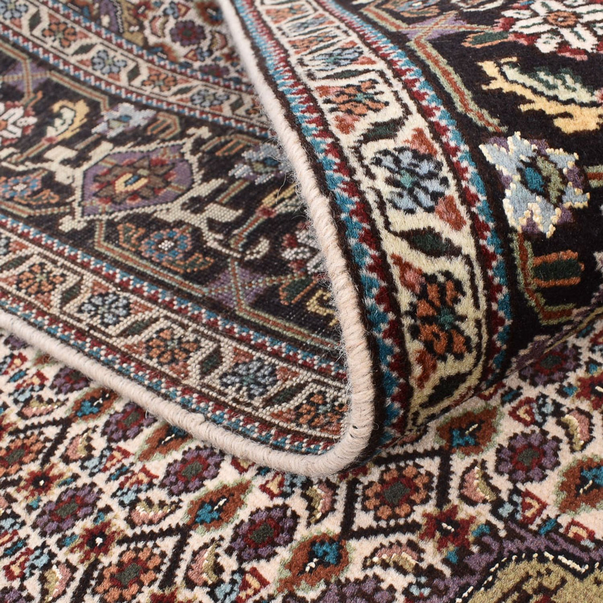 Alfombra Persa - Tabriz - Real cuadrado  - 202 x 200 cm - arena