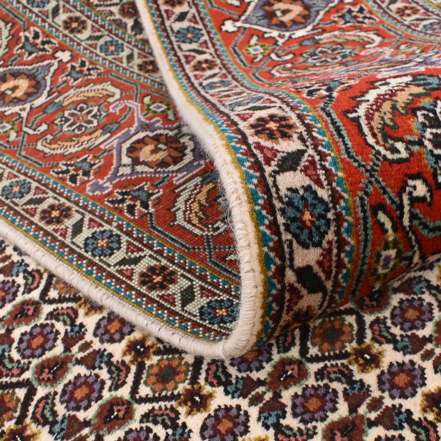 Alfombra Persa - Tabriz - Real cuadrado  - 210 x 206 cm - óxido