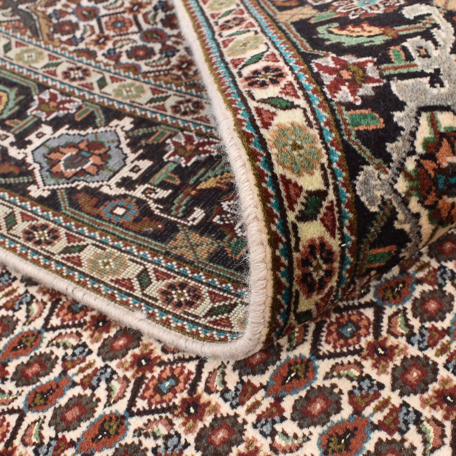 Alfombra Persa - Tabriz - Real cuadrado  - 205 x 204 cm - marrón