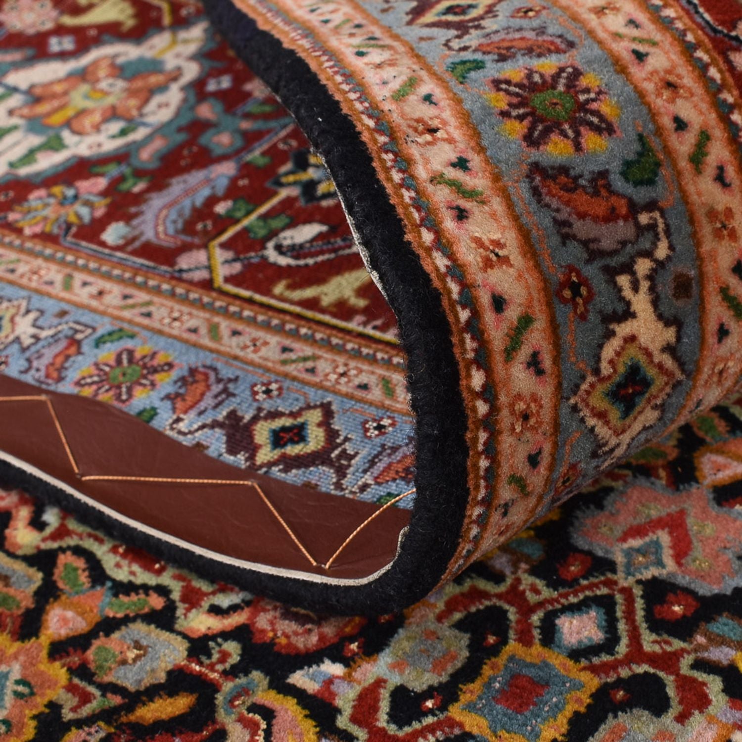 Alfombra Persa - Tabriz - Real - 303 x 200 cm - beige oscuro