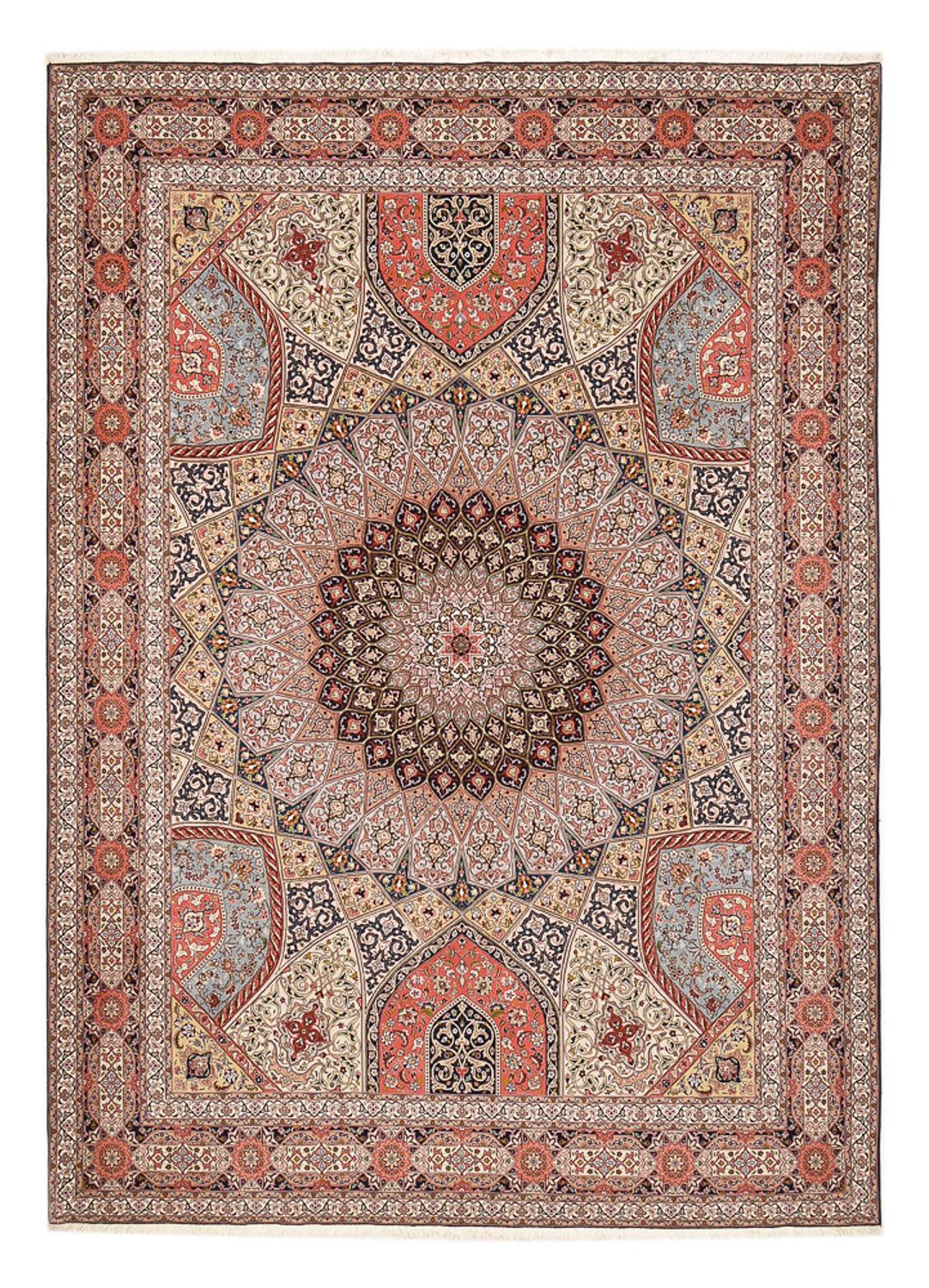 Alfombra Persa - Tabriz - Real - 413 x 305 cm - terracota