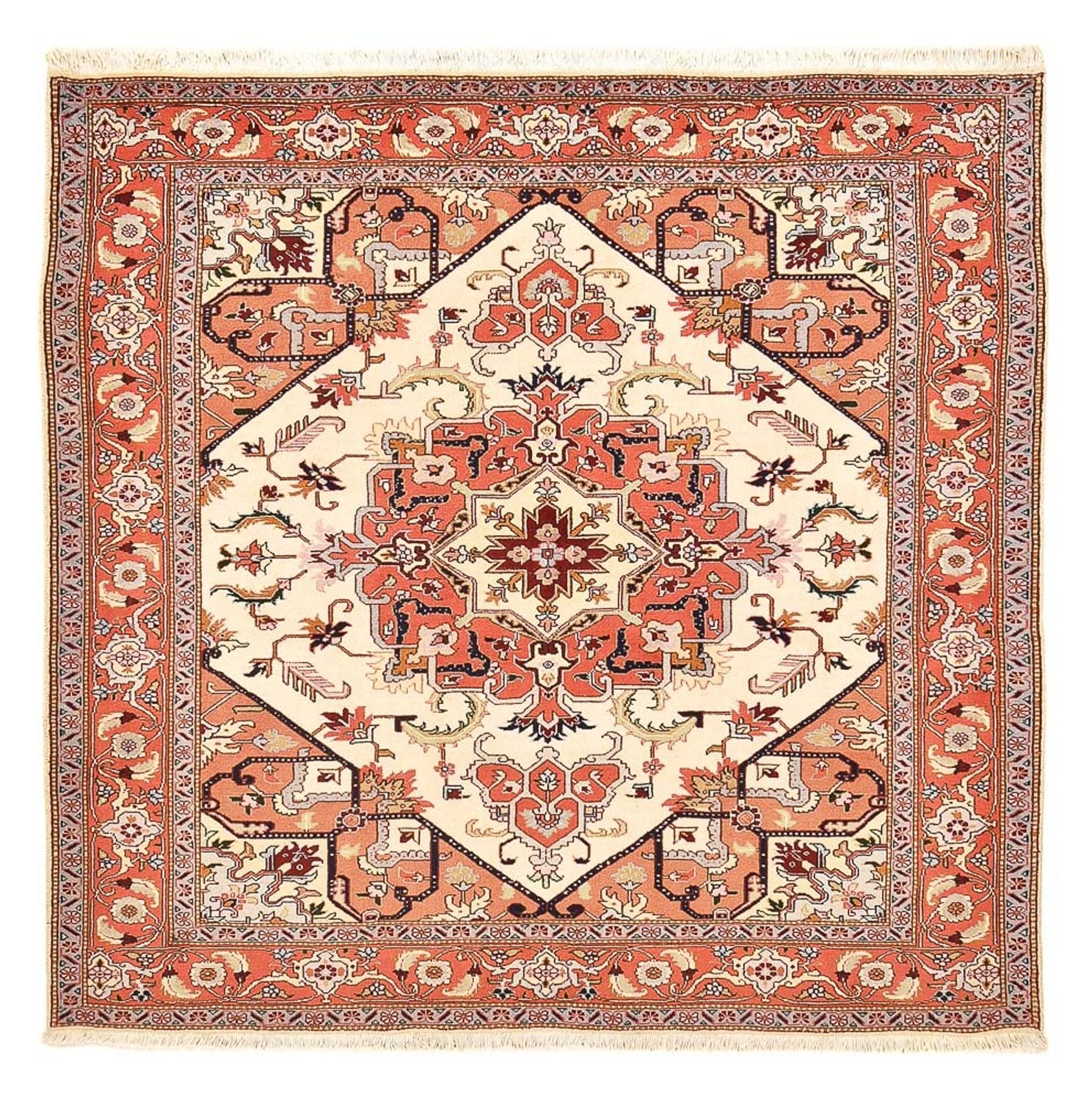 Alfombra persa - Nómada cuadrado  - 200 x 200 cm - crema