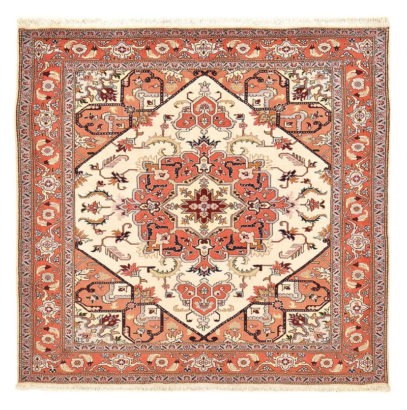 Alfombra persa - Nómada cuadrado  - 200 x 200 cm - crema