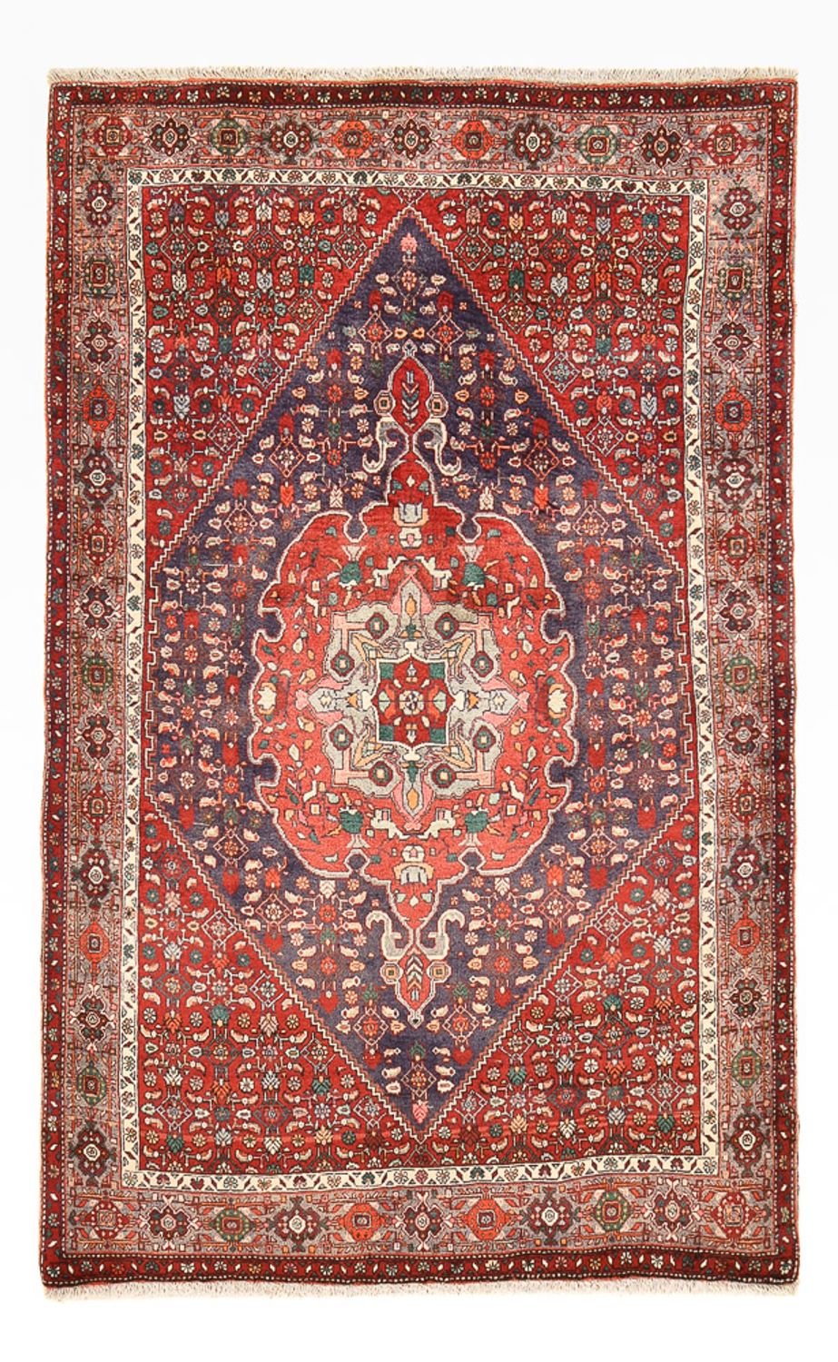 Alfombra persa - Nómada - 208 x 135 cm - rojo