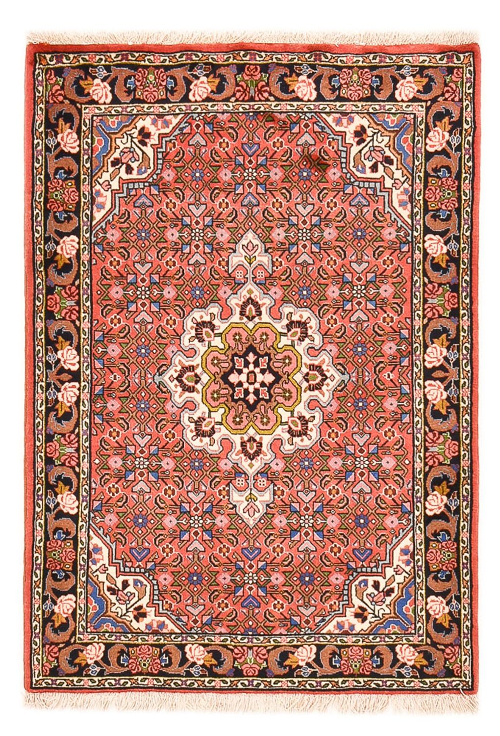 Alfombra persa - Bidjar - 148 x 103 cm - rojo claro