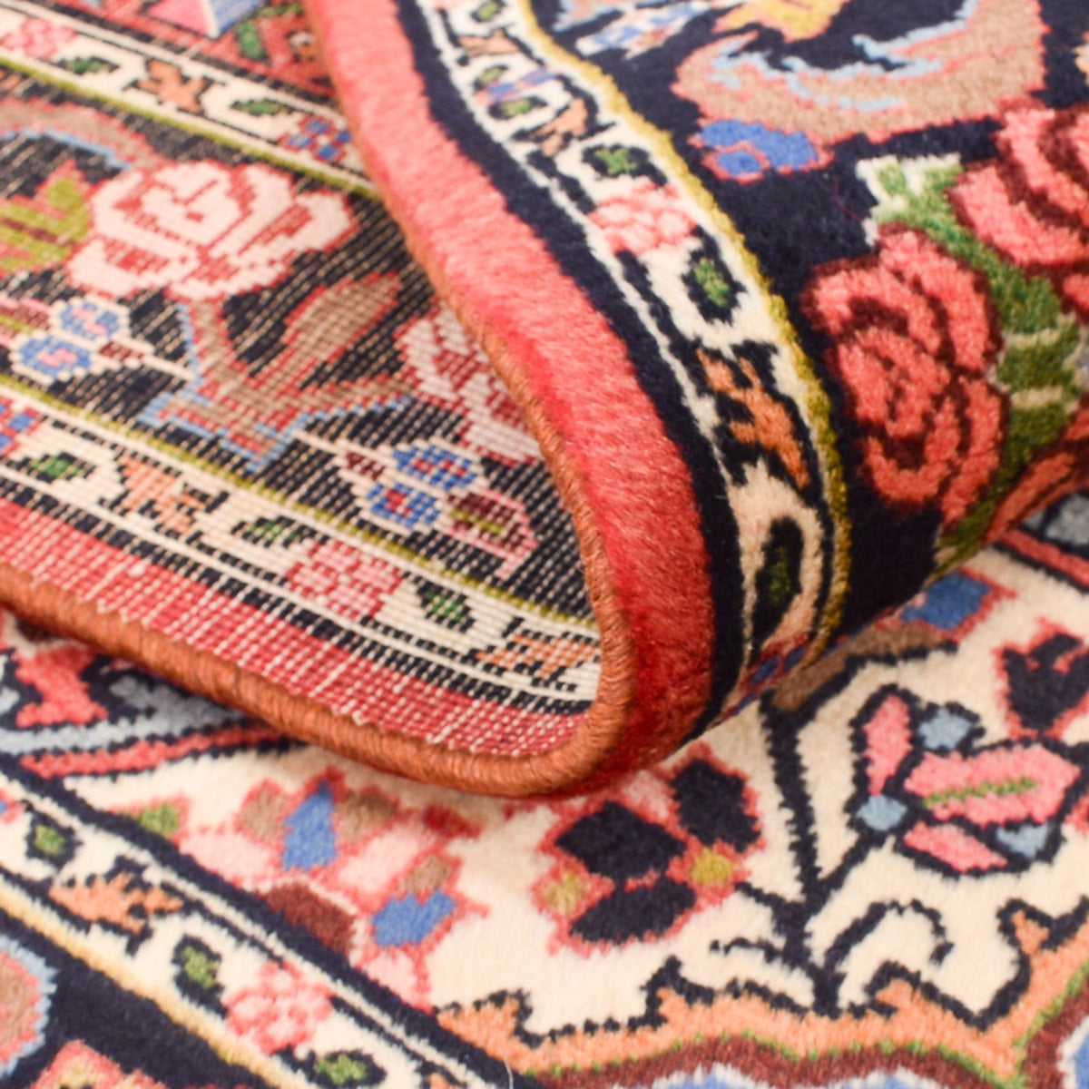 Alfombra persa - Bidjar - 148 x 103 cm - rojo claro