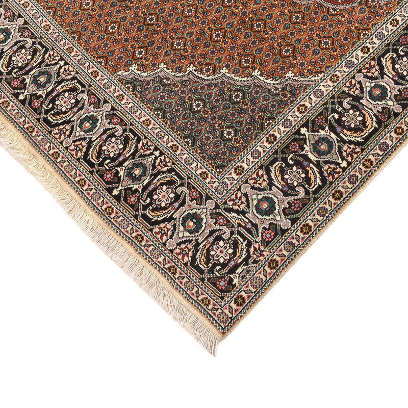 Alfombra Persa - Tabriz - Real cuadrado  - 206 x 202 cm - marrón claro