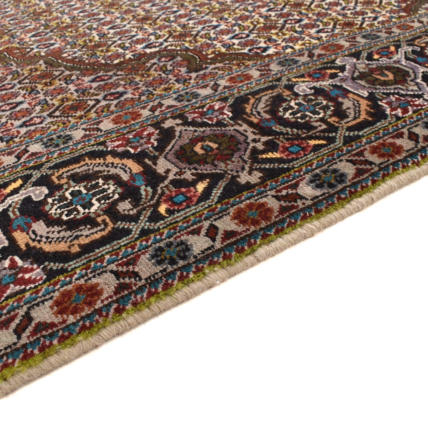 Alfombra Persa - Tabriz - Real cuadrado  - 203 x 200 cm - marrón