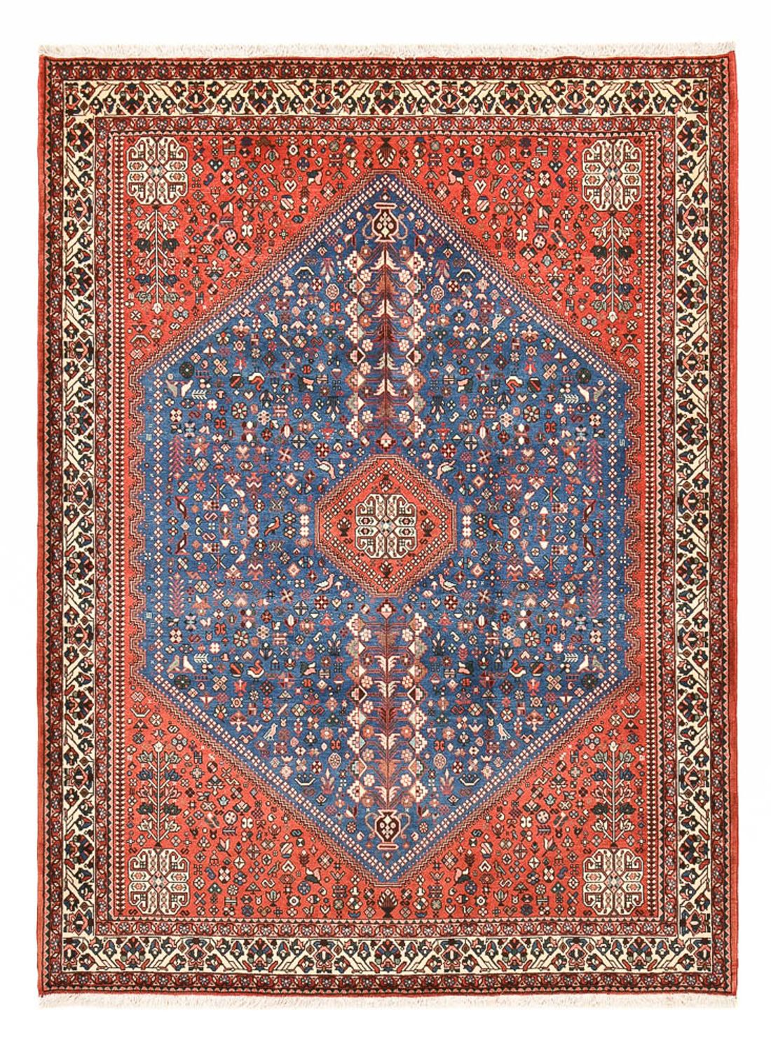 Alfombra Gabbeh - Persa Kashkuli - 212 x 155 cm - azul oscuro