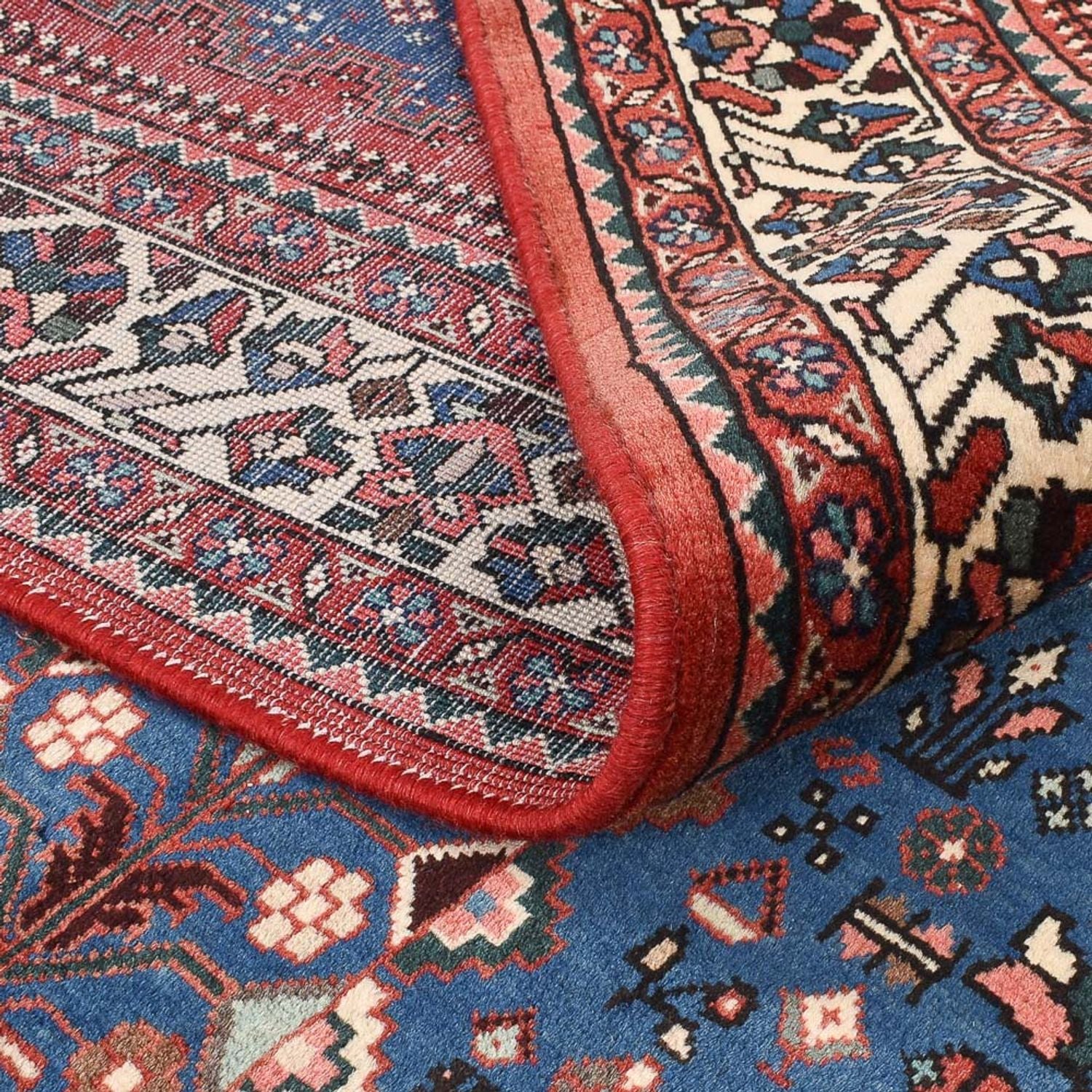Alfombra Gabbeh - Persa Kashkuli - 212 x 155 cm - azul oscuro