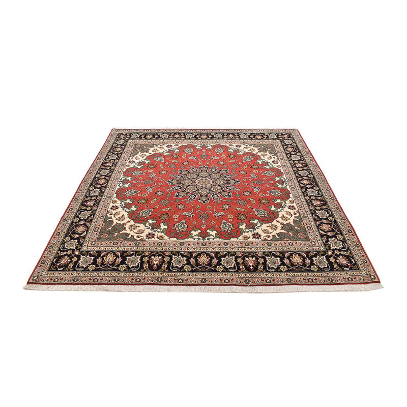 Alfombra Persa - Tabriz - Real cuadrado  - 204 x 200 cm - rojo