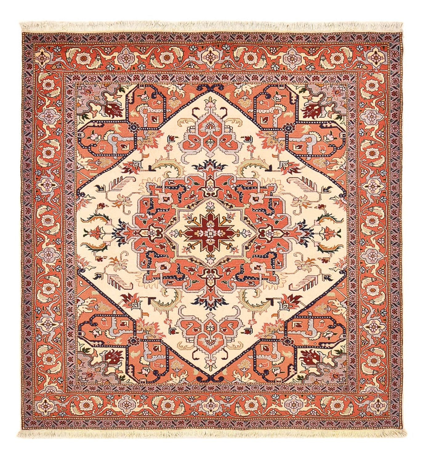 Alfombra persa - Nómada cuadrado  - 218 x 200 cm - crema
