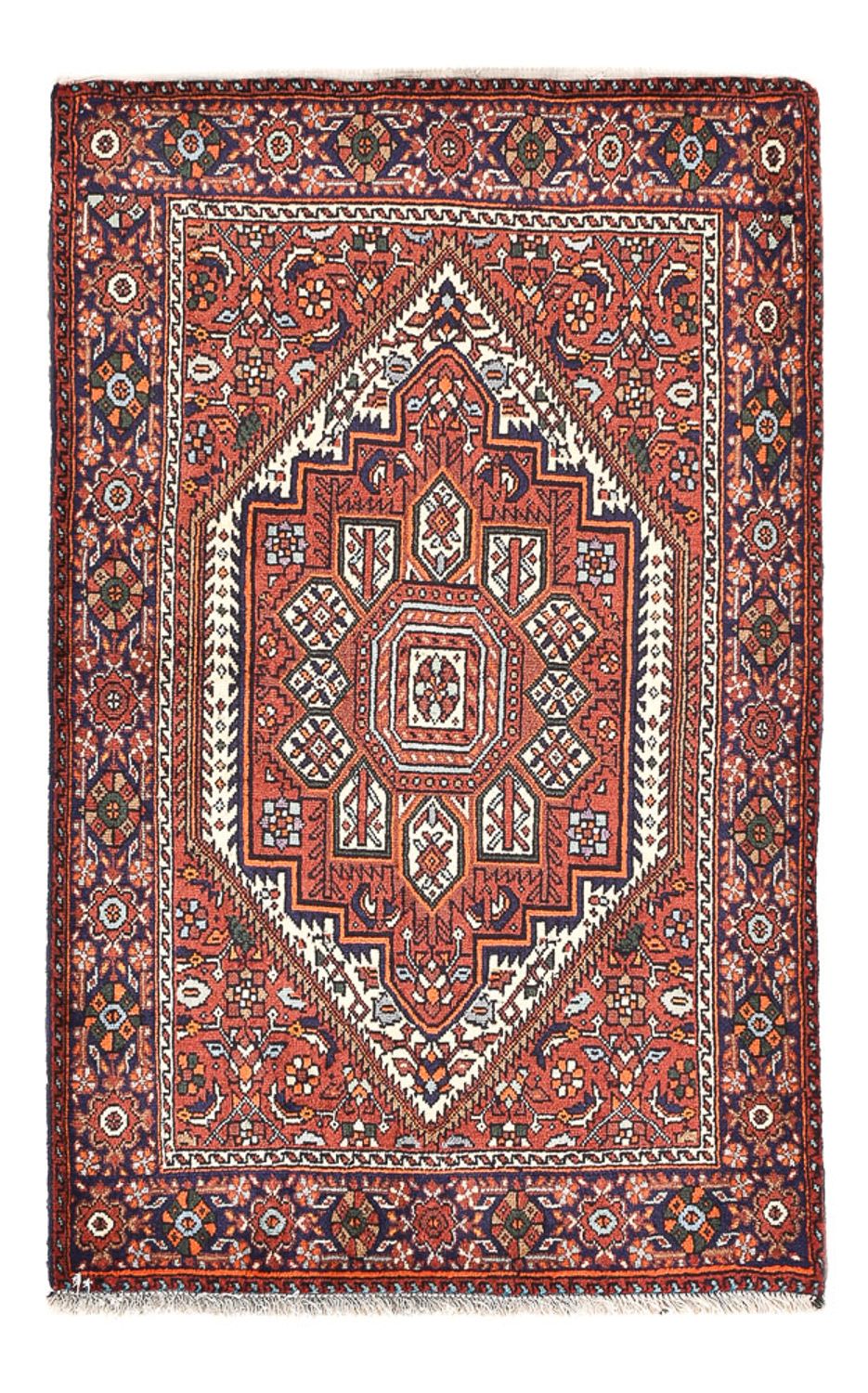 Alfombra persa - Nómada - 117 x 73 cm - terracota