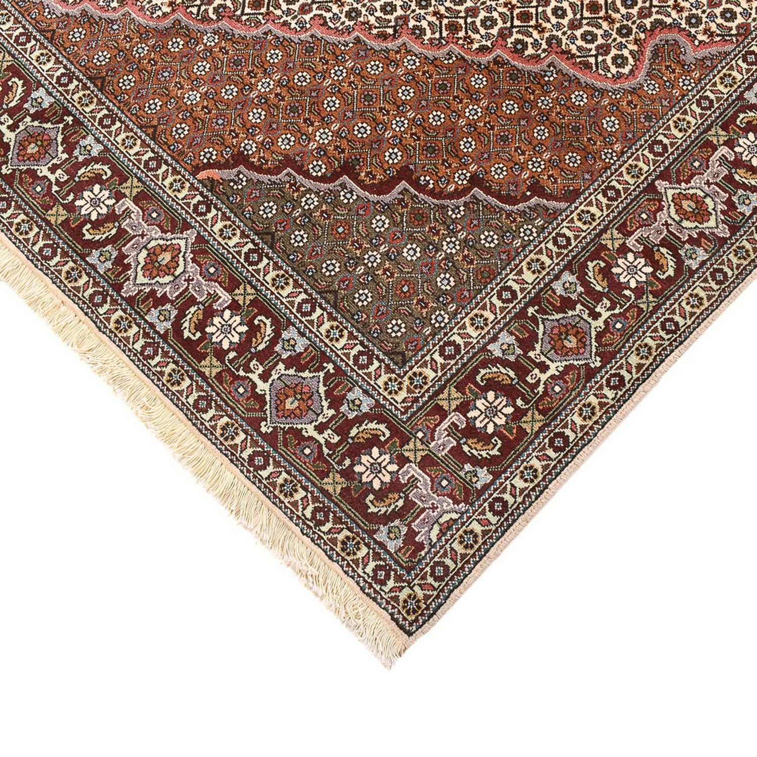 Alfombra Persa - Tabriz - Real cuadrado  - 205 x 201 cm - marrón claro
