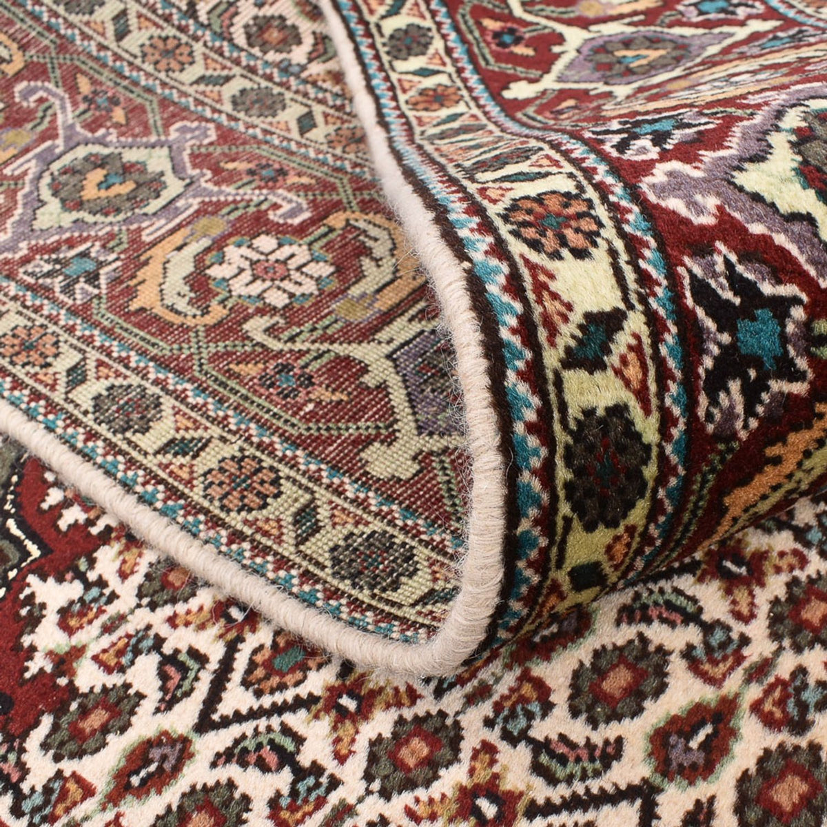 Alfombra Persa - Tabriz - Real cuadrado  - 199 x 198 cm - marrón claro