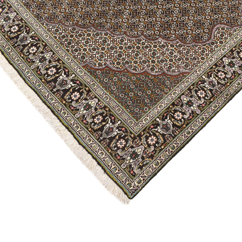 Alfombra Persa - Tabriz - Real cuadrado  - 201 x 200 cm - marrón