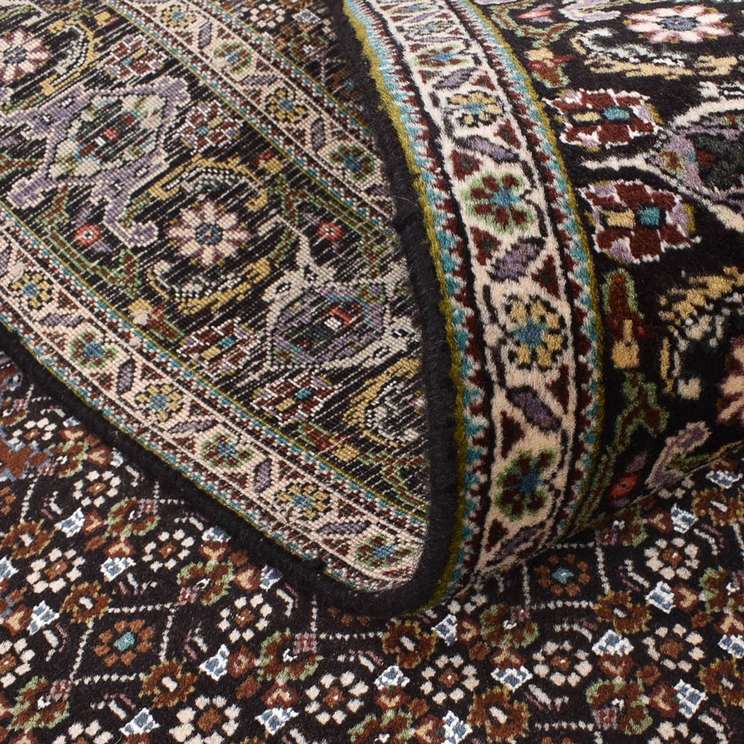 Alfombra Persa - Tabriz - Real cuadrado  - 201 x 200 cm - marrón