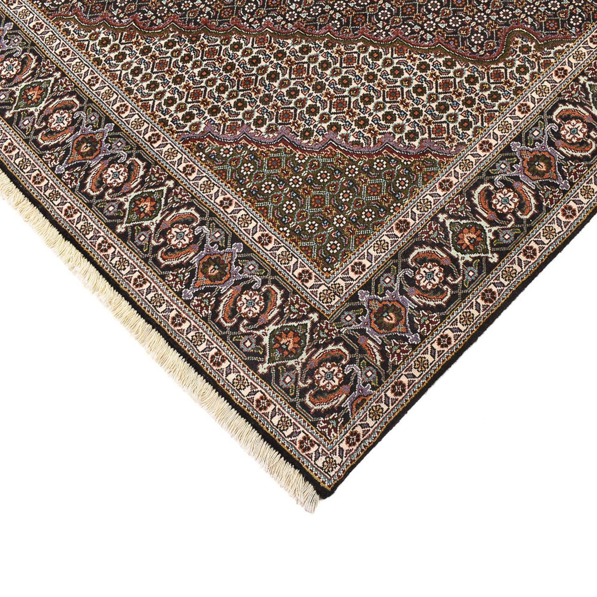 Alfombra Persa - Tabriz - Real cuadrado  - 200 x 197 cm - marrón