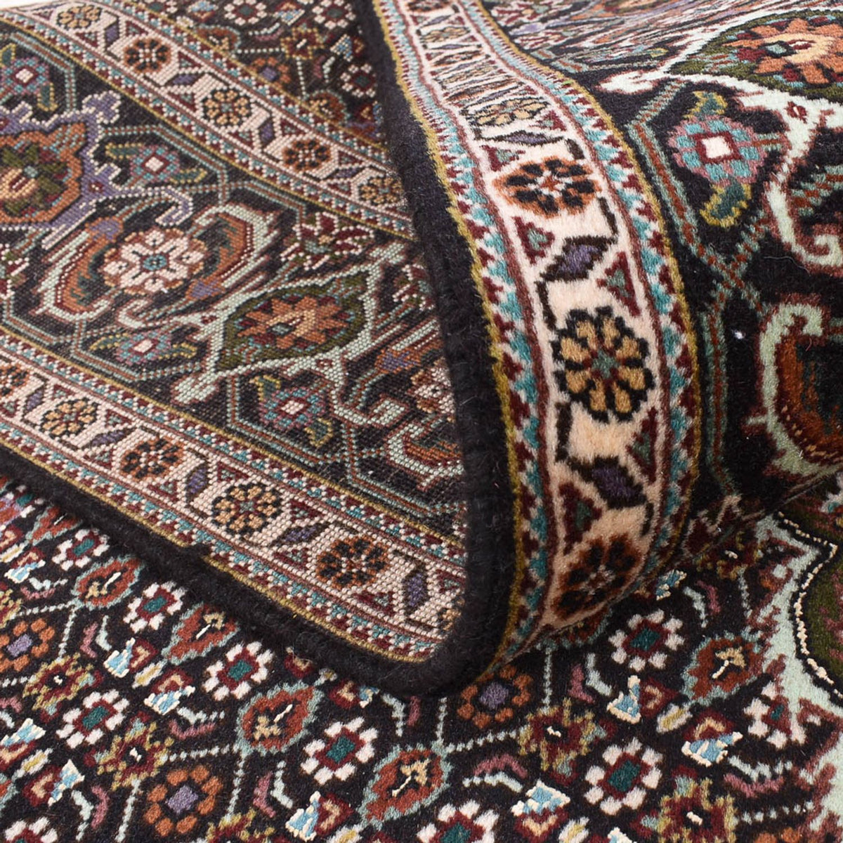 Alfombra Persa - Tabriz - Real cuadrado  - 200 x 197 cm - marrón