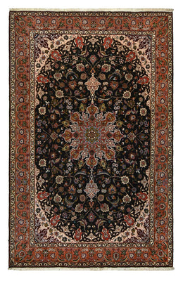Alfombra Persa - Tabriz - Real - 308 x 201 cm - azul oscuro