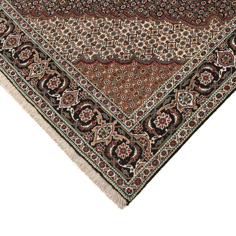 Alfombra Persa - Tabriz - Real cuadrado  - 204 x 200 cm - marrón