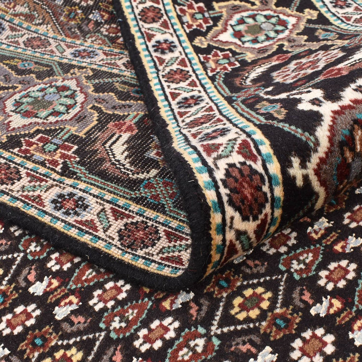 Alfombra Persa - Tabriz - Real cuadrado  - 204 x 200 cm - marrón