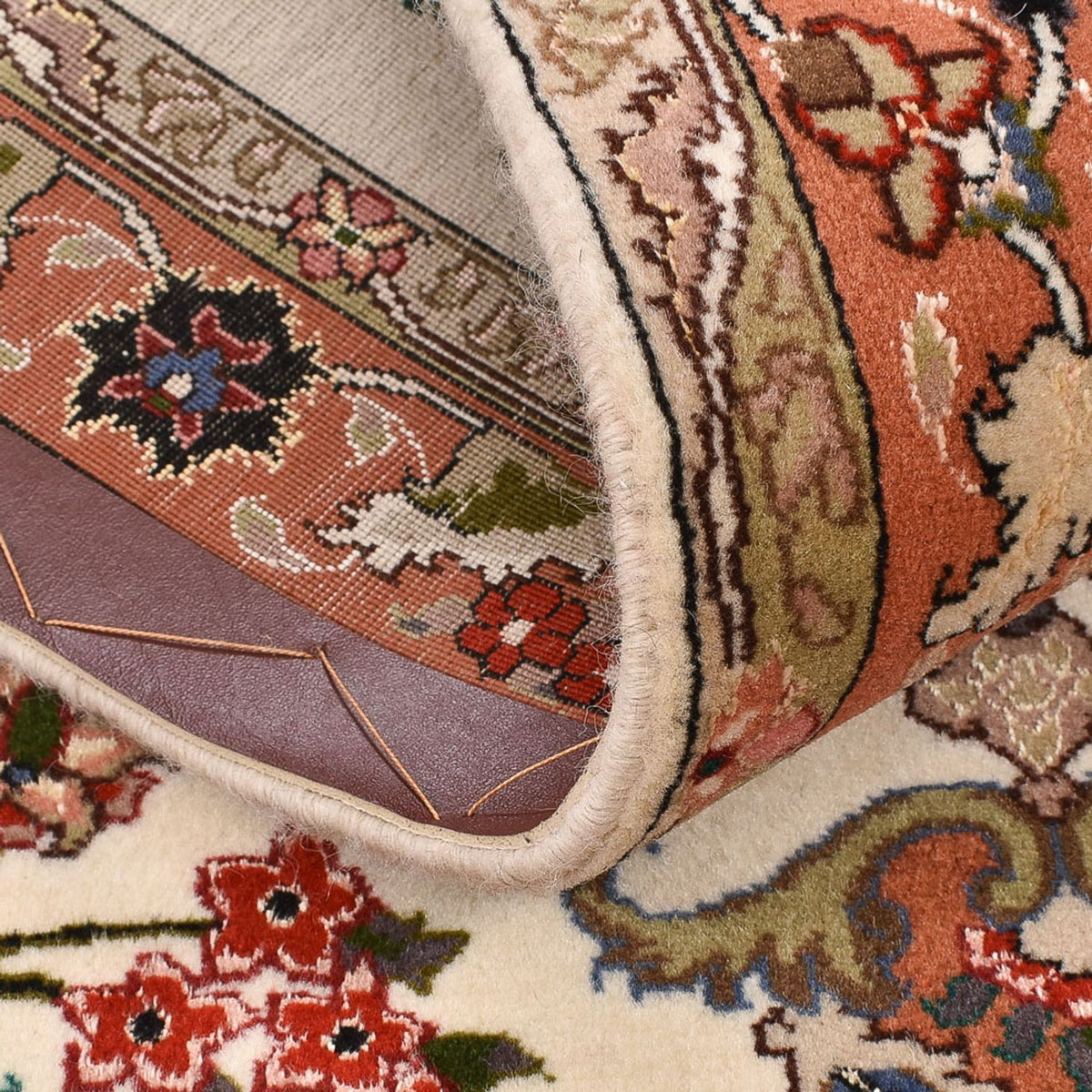 Alfombra de pasillo Alfombra Persa - Tabriz - Real - 205 x 82 cm - multicolor