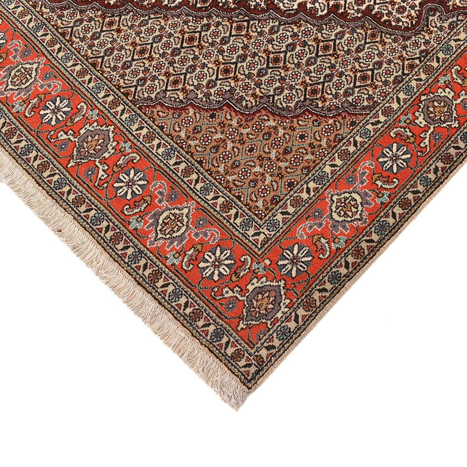 Alfombra Persa - Tabriz - Real cuadrado  - 200 x 200 cm - arena