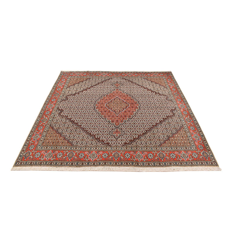 Alfombra Persa - Tabriz - Real cuadrado  - 200 x 200 cm - arena