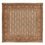 Alfombra Persa - Tabriz - Real cuadrado  - 200 x 199 cm - beige oscuro