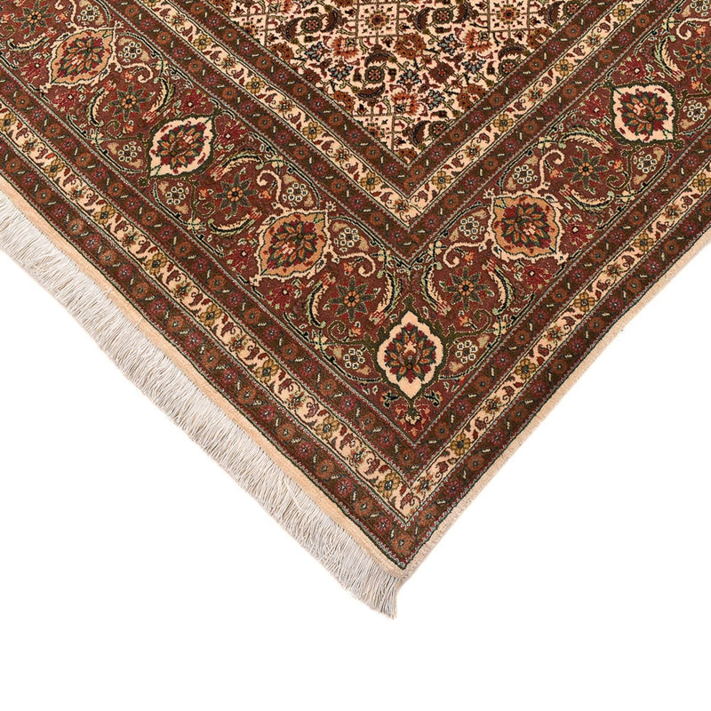 Alfombra Persa - Tabriz - Real cuadrado  - 200 x 199 cm - beige oscuro