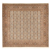Alfombra Persa - Tabriz - Real cuadrado  - 201 x 197 cm - beige oscuro