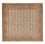 Alfombra Persa - Tabriz - Real cuadrado  - 201 x 197 cm - beige oscuro