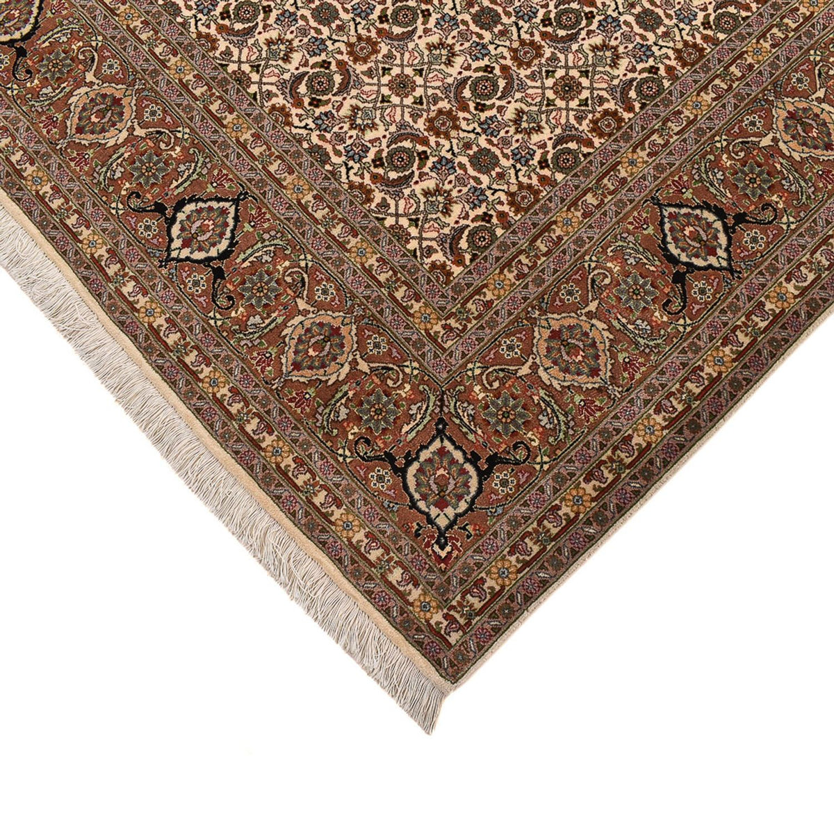 Alfombra Persa - Tabriz - Real cuadrado  - 201 x 197 cm - beige oscuro