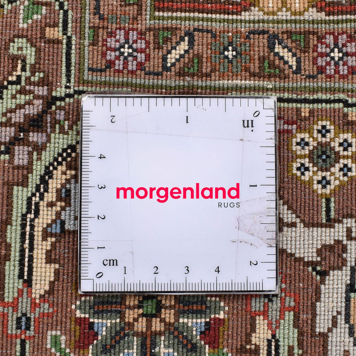 Alfombra Persa - Tabriz - Real cuadrado  - 201 x 197 cm - beige oscuro