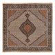 Alfombra Persa - Tabriz - Real cuadrado  - 200 x 197 cm - marrón claro