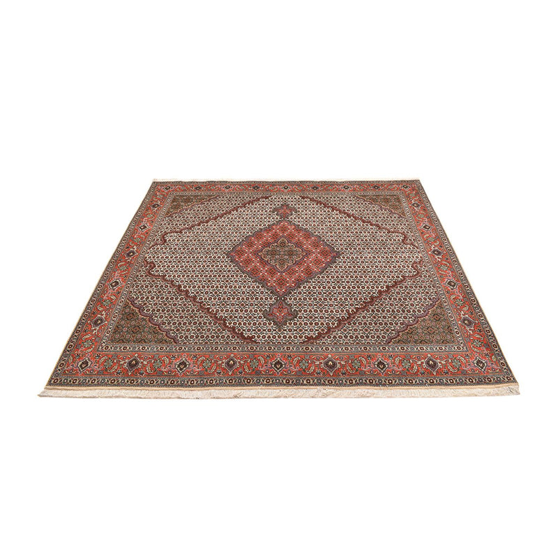 Alfombra Persa - Tabriz - Real cuadrado  - 204 x 196 cm - marrón claro