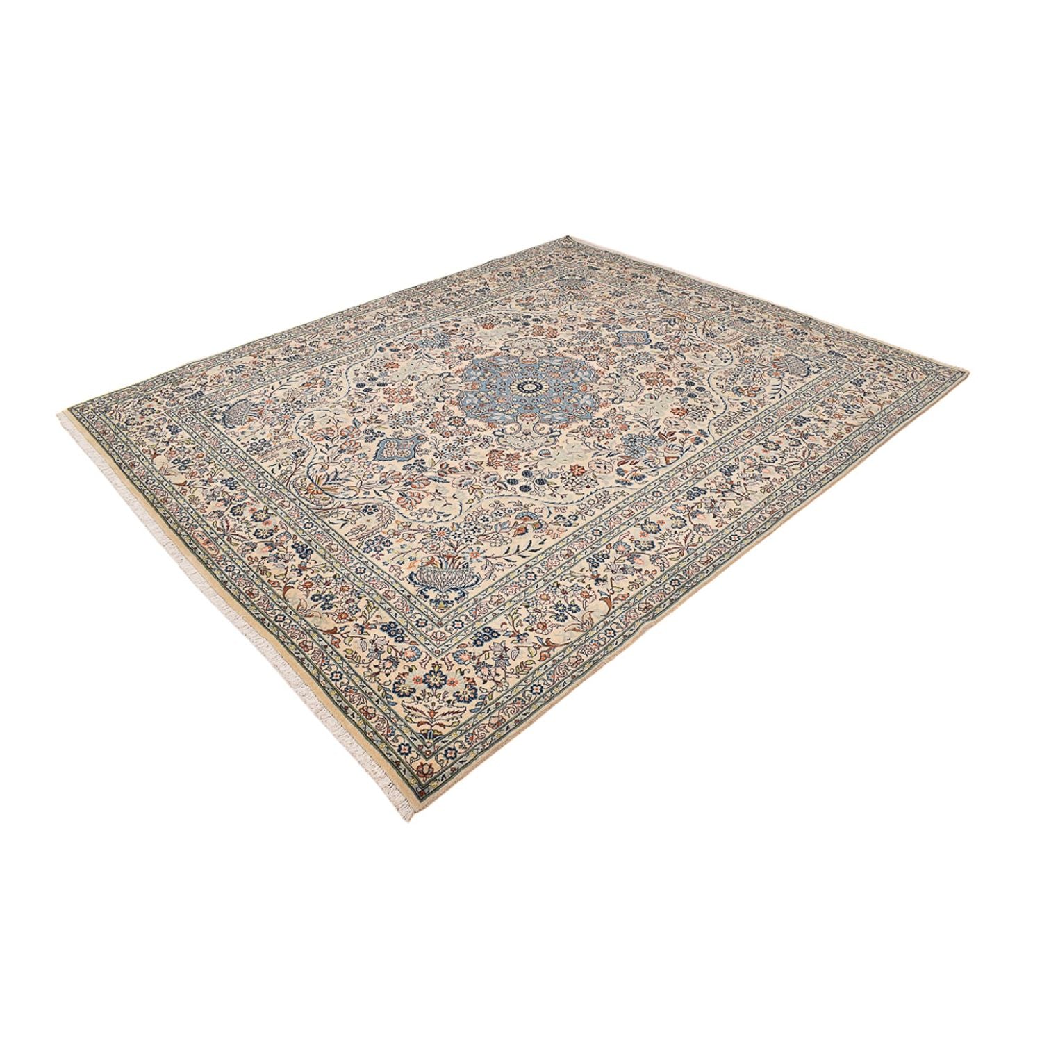 Alfombra persa - Keshan - 298 x 250 cm - arena