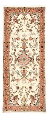 Alfombra de pasillo Alfombra Persa - Tabriz - Real - 203 x 81 cm - crema