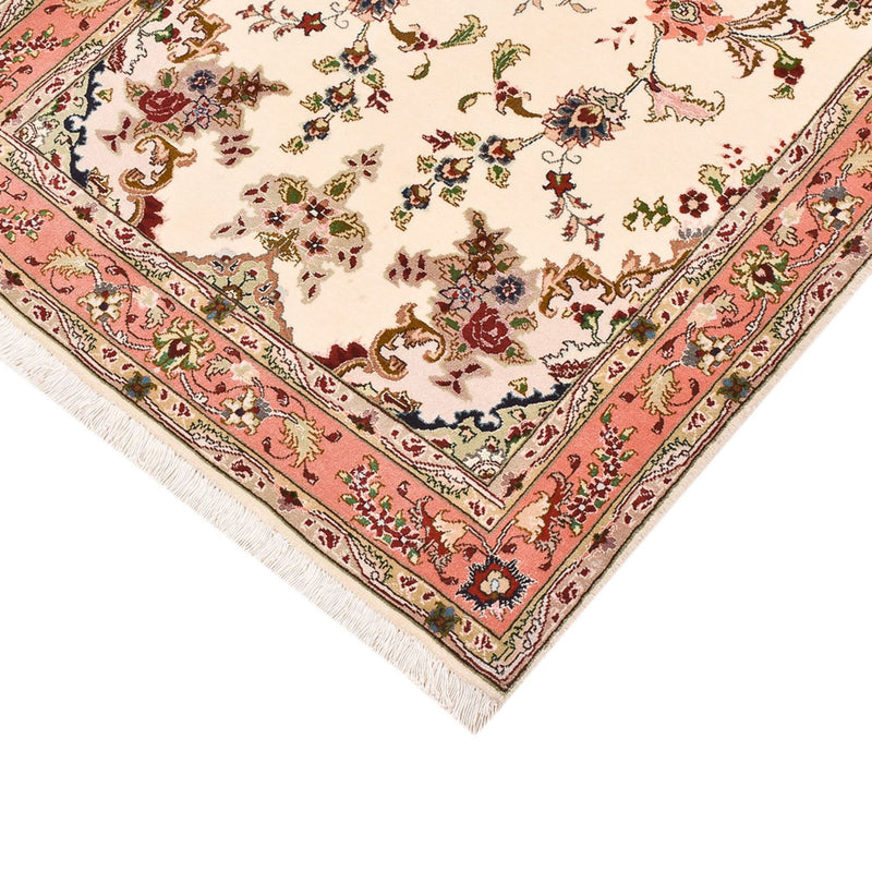 Alfombra de pasillo Alfombra Persa - Tabriz - Real - 203 x 81 cm - crema