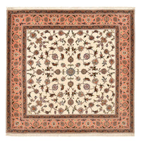 Alfombra Persa - Tabriz - Real cuadrado  - 210 x 204 cm - beige claro