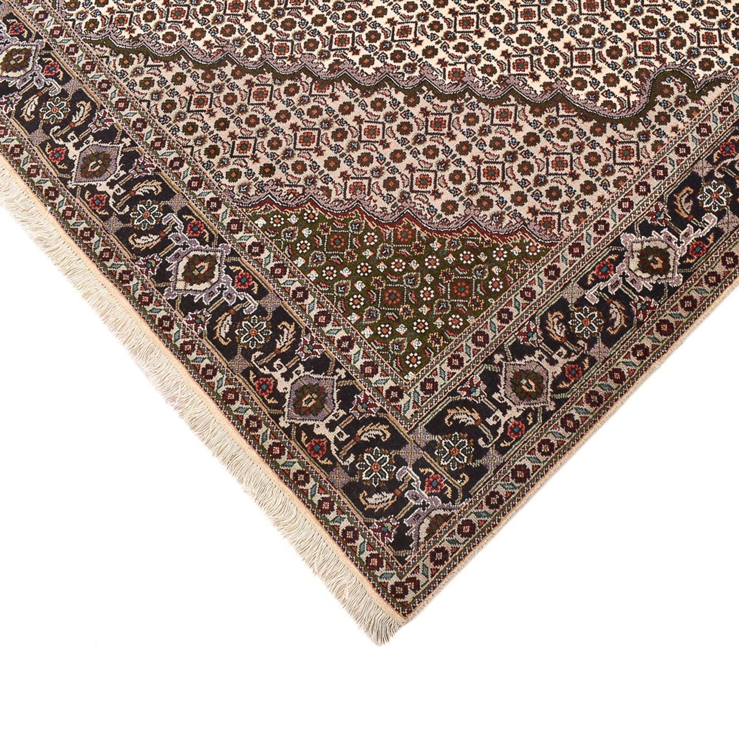 Alfombra Persa - Tabriz - Real cuadrado  - 204 x 200 cm - marrón claro