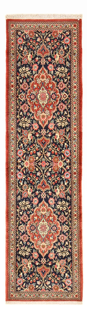 Alfombra de pasillo Alfombra persa - Ghom - 224 x 62 cm - multicolor