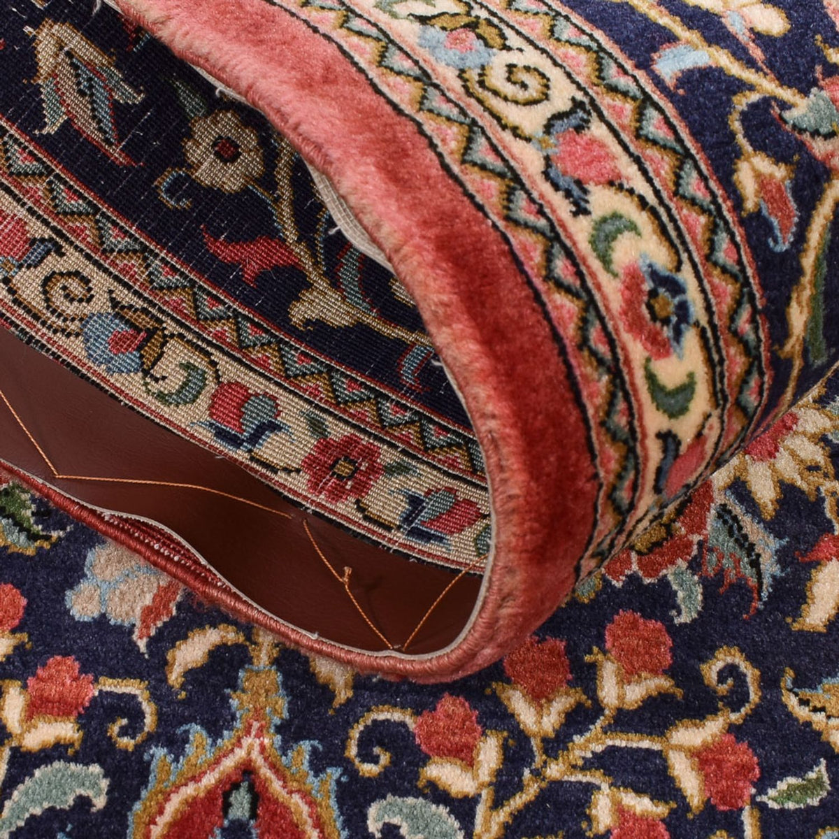 Alfombra de pasillo Alfombra persa - Ghom - 224 x 62 cm - multicolor