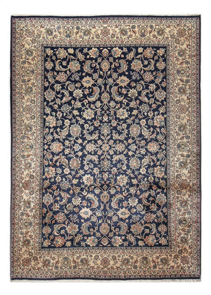 Alfombra persa - Clásica - 342 x 243 cm - azul oscuro